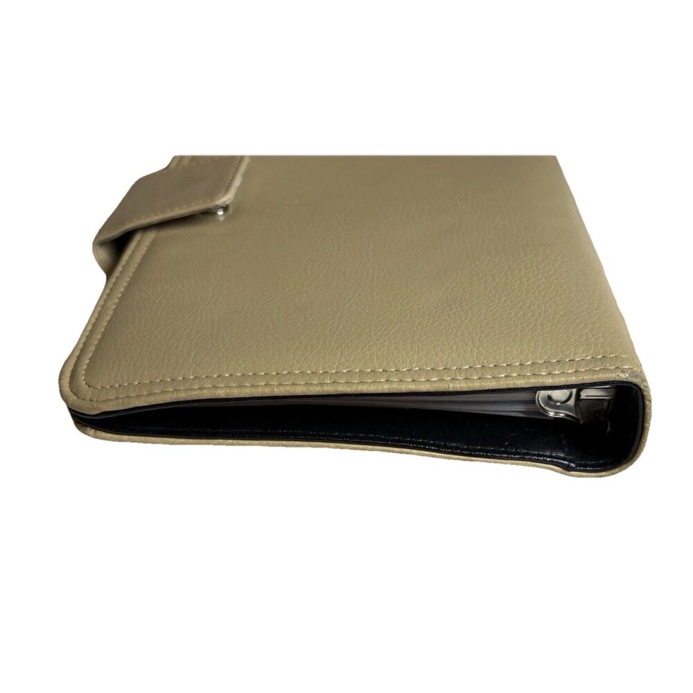 Franklin Covey 365 Beige Planner Organizer 7 Ring Binder Faux Leather Work - Picture 13 of 16